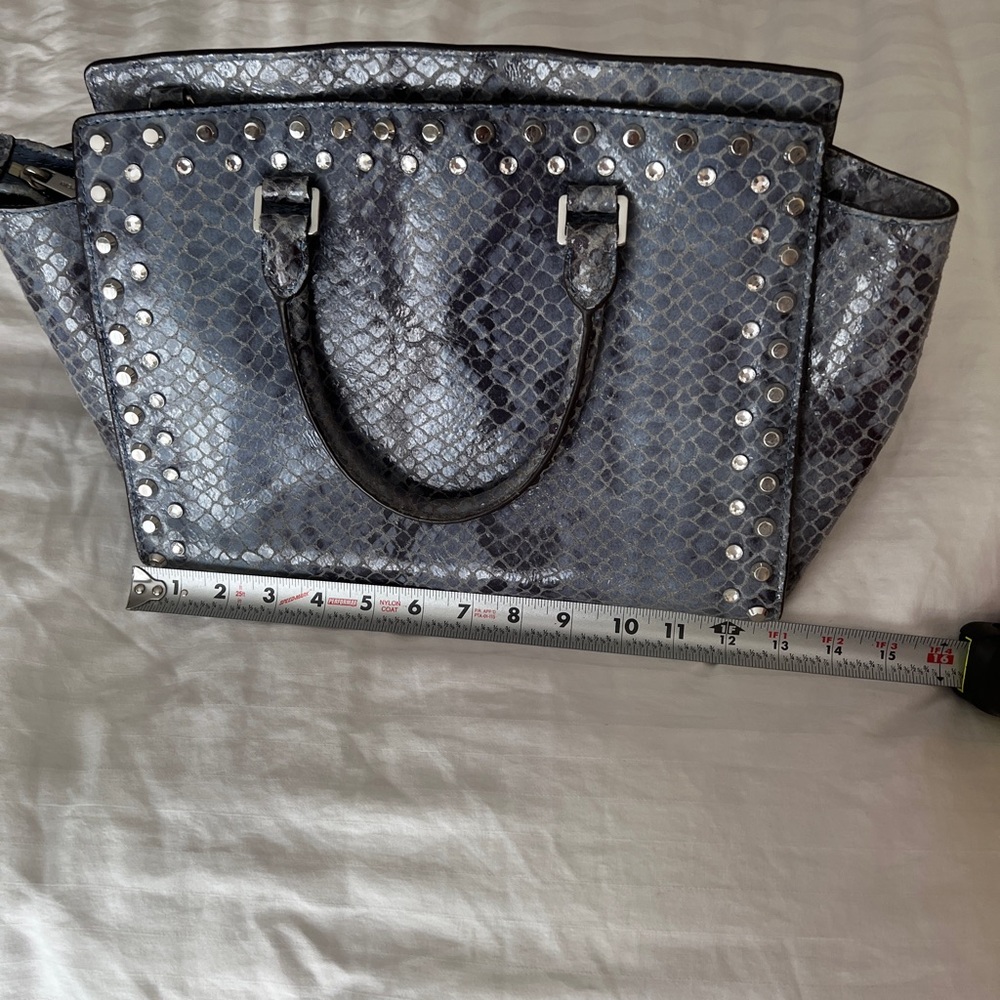Michael Kors Silver Studded Satchel